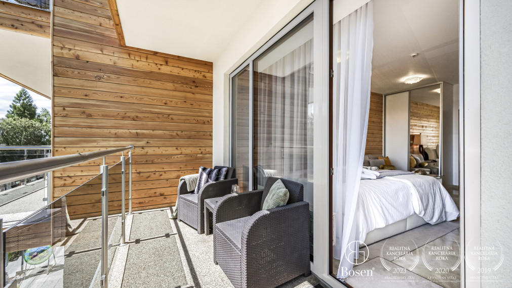 BOSEN | kompletne zariadený 2-izbový apartmán s loggiami v HREBIENOK RESORT, Starý Smokovec – Vysoké Tatry, 56,29m2