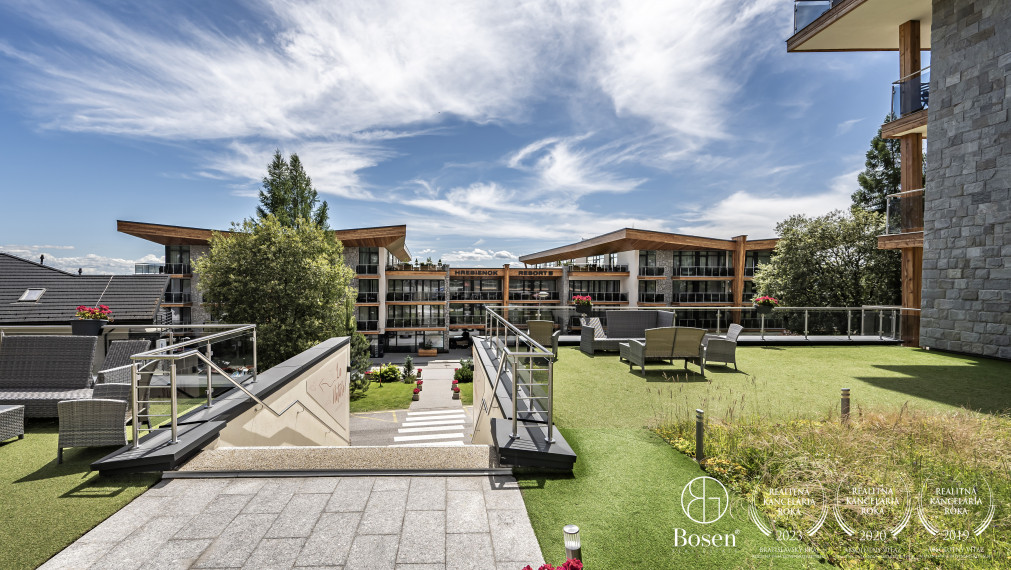 BOSEN | kompletne zariadený 2-izbový apartmán s loggiami v HREBIENOK RESORT, Starý Smokovec – Vysoké Tatry, 56,29m2