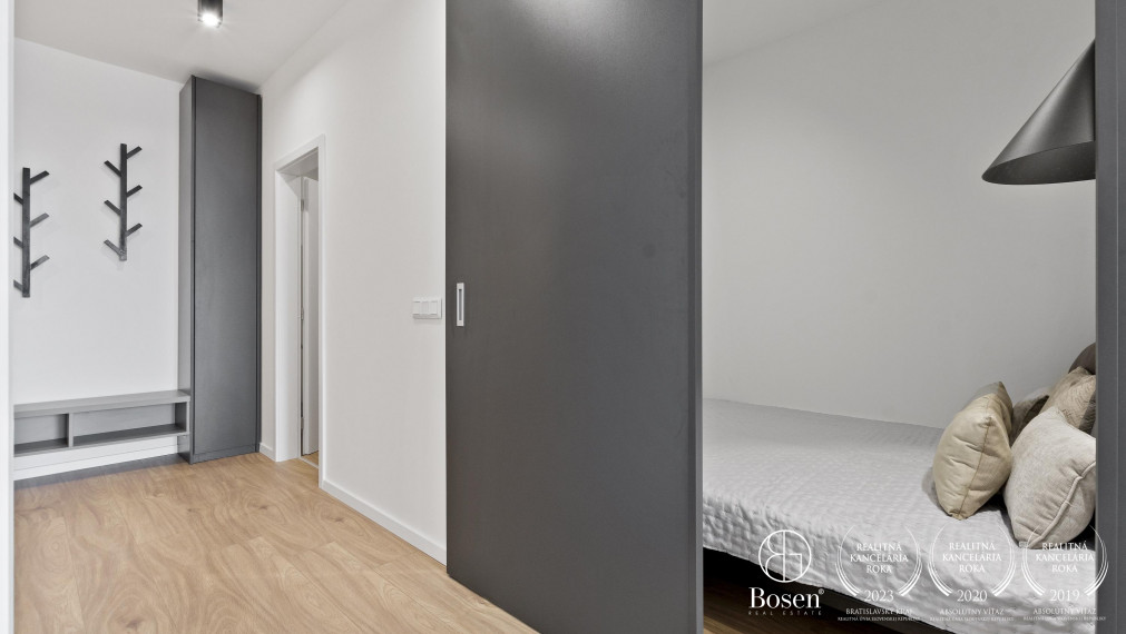 REZERVOVANÉ - BOSEN | Prenájom nový 1,5 izbový byt v Olivia Residence, Rožňavská, BA