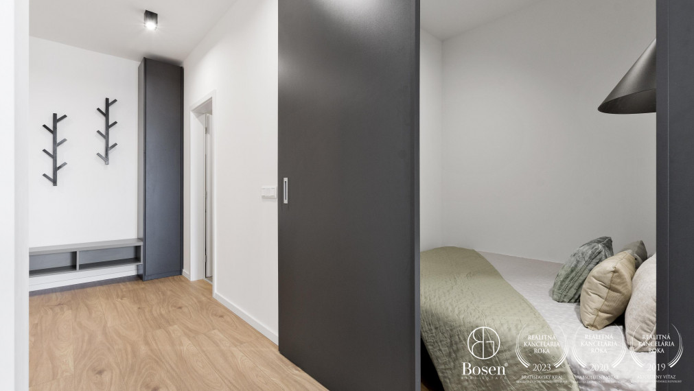 REZERVOVANÉ - BOSEN | Prenájom nový 1,5 izbový byt v Olivia Residence, Rožňavská, BA