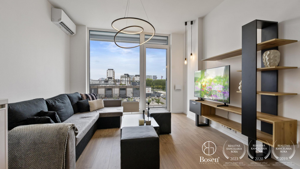 REZERVOVANÉ - BOSEN | Prenájom nový 1,5 izbový byt v Olivia Residence, Rožňavská, BA