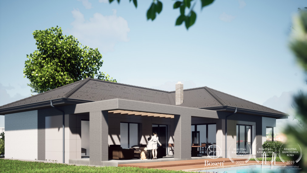 BOSEN | Veľkometrážny stavebný pozemok s projektom, 1270 m2