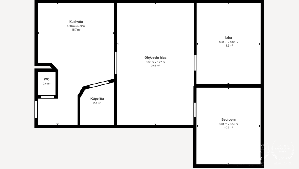 BOSEN | Rezervované - Predaj 3i bytu 64,4 m2, pôvodný stav, Nitra - Staré Mesto
