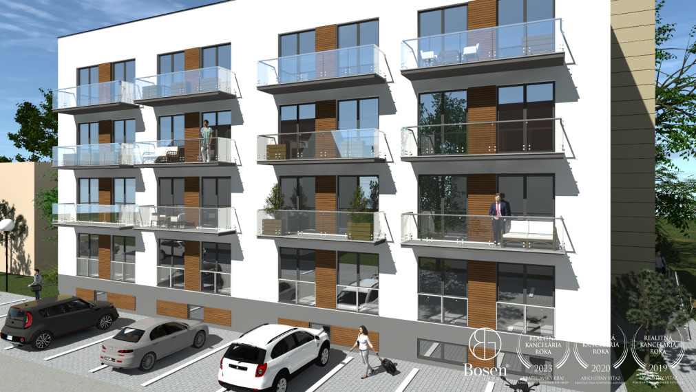 BOSEN |3 Izb byt v novostavbe, 60,3 m2 Zlaté Klasy