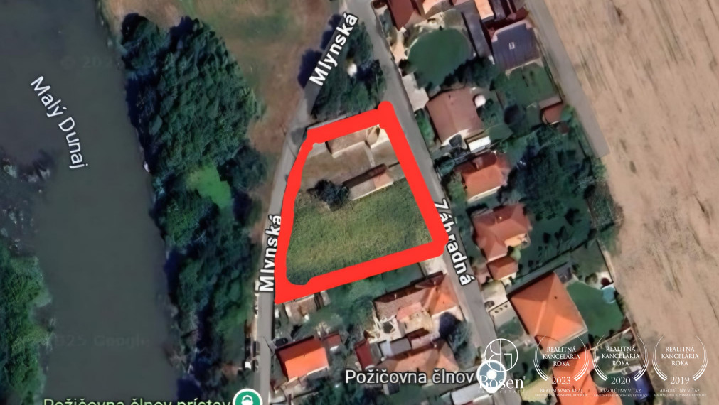 BOSEN | Na predaj jedinečný pozemok priamo na brehu Malého Dunaja – Jahodná