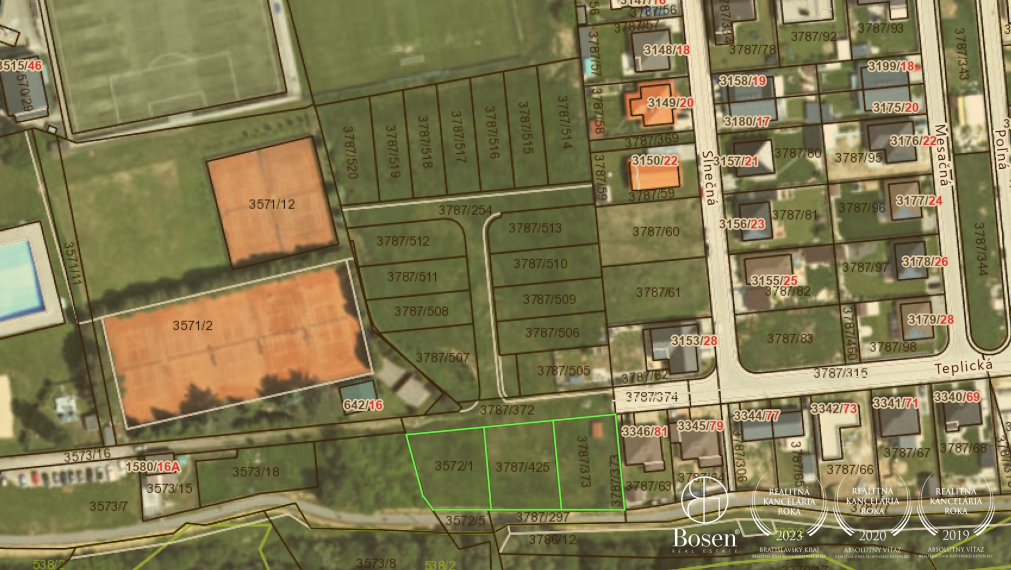 BOSEN | Stavebný pozemok, Senica, časť Sotiná - Mlyny, od 616 m2