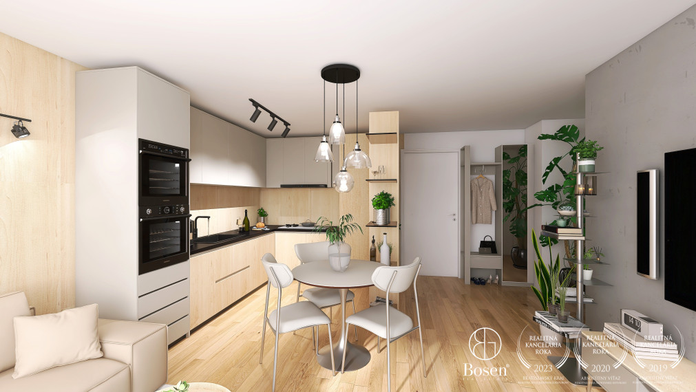 BOSEN | Priestranný 2 izbový byt v novostavbe PRÚDY Trnava