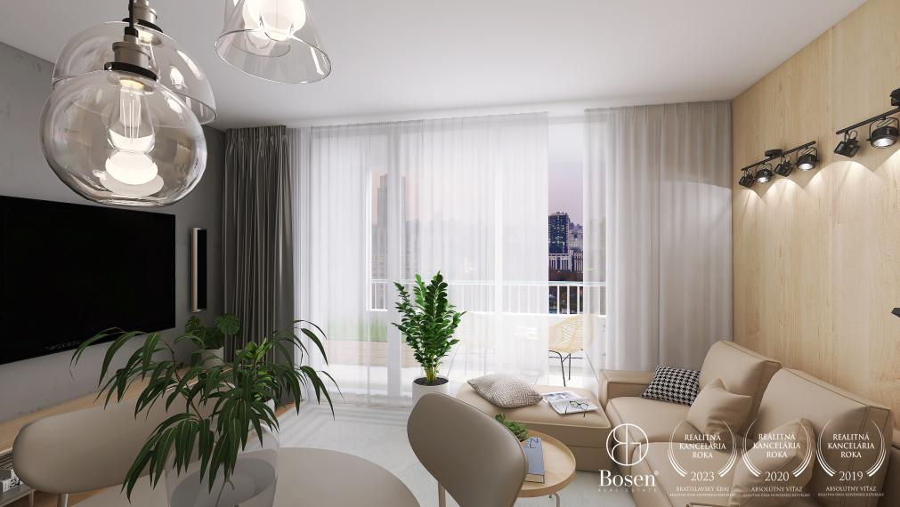 BOSEN | Priestranný 2 izbový byt v novostavbe PRÚDY Trnava