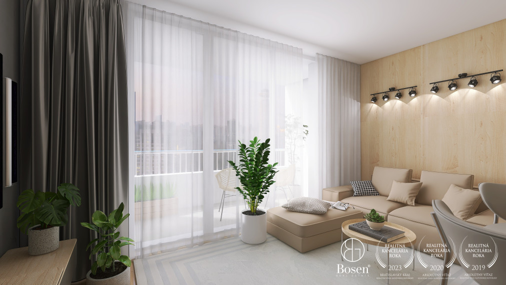 BOSEN | Priestranný 2 izbový byt v novostavbe PRÚDY Trnava