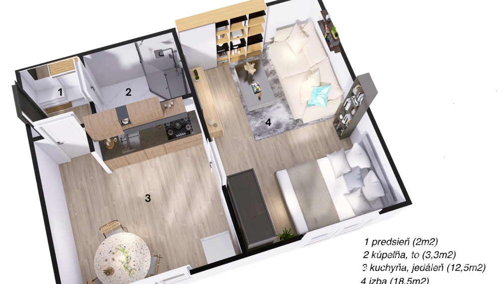 BOSEN| 1 izbový byt v centre mesta, Fiľakovo, 40m2