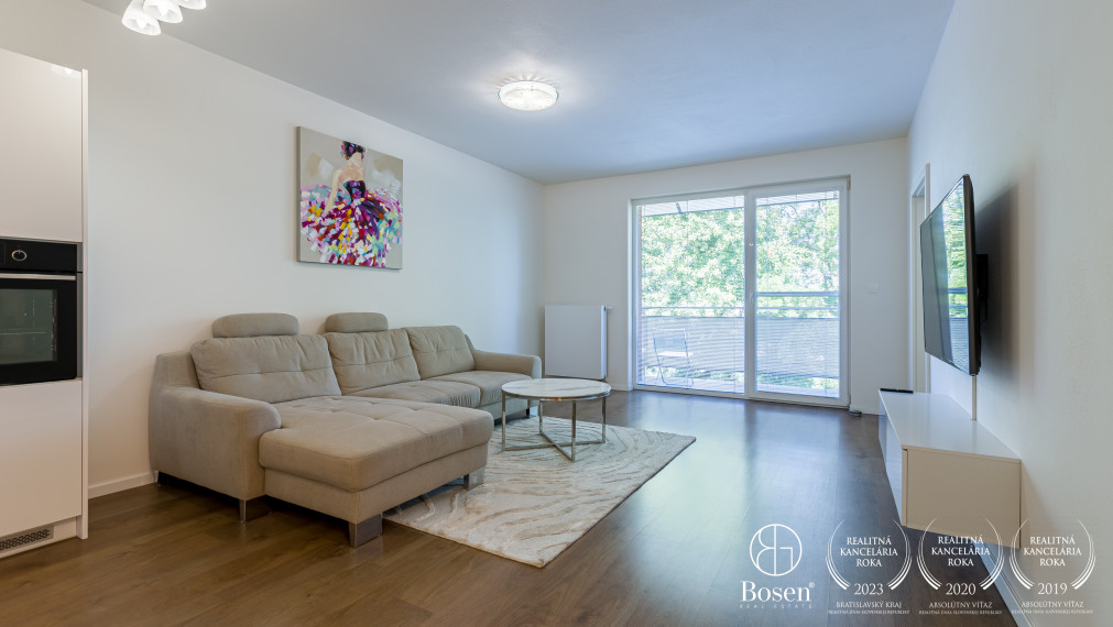 Bosen | Kompletne zariadený 2-izbový byt na prenájom v Rovinke s dvomi parkovacími státiami
