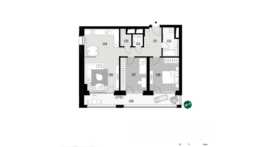BOSEN | 3-izbový byt v prémiovom projekte DownTown Yards, Bratislava