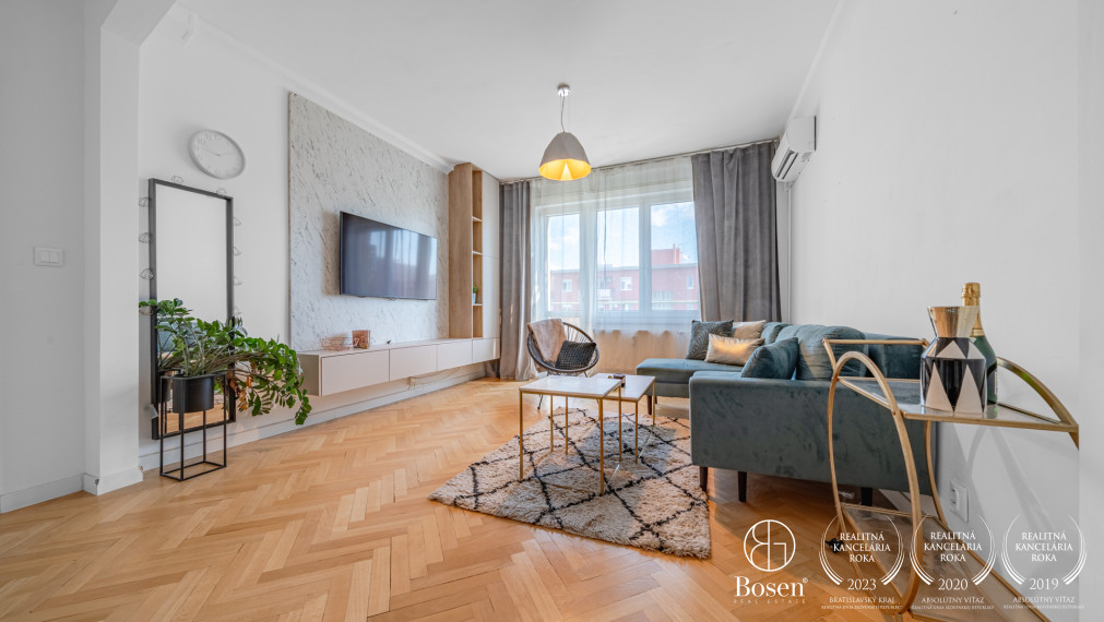 BOSEN | PRENAJATÉ | Zariadený 2 izb. byt, Sklenárová 38, Ružinov 57m2