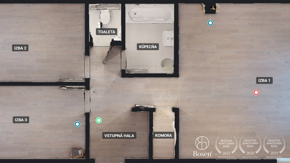 BOSEN | 3 IZB Rodinný dvojdom so záhradkou a vlastným parkovaním