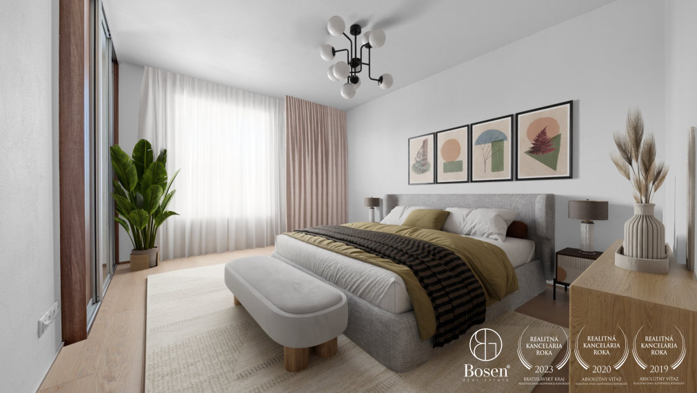 BOSEN | Veľký 3-izb.byt vo dvore, 2 parkingy v garáži, Ružinov, Trnavská cesta, 100 m2