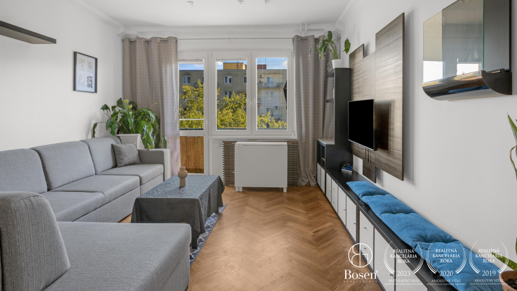 BOSEN | Kompletne zariadený  3-izbový byt, 64,5 m² pri Štrkovci, Svidnícka ulica, Bratislava - Ružinov