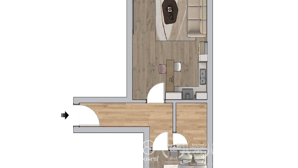 PREDANÉ: BOSEN | Investičný 2-izbový byt, Staré Mesto - Dunajská, 40 m2
