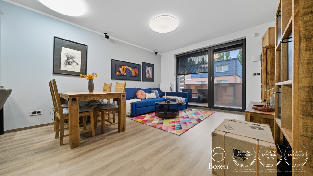 BOSEN | Kompletne zariadený 3 izb. byt, walk-in šatník, garážové státie, Ružinov, 67 m2