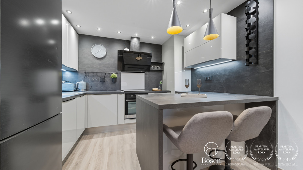 BOSEN | Kompletne zariadený 3 izb. byt, walk-in šatník, garážové státie, Ružinov, 67 m2