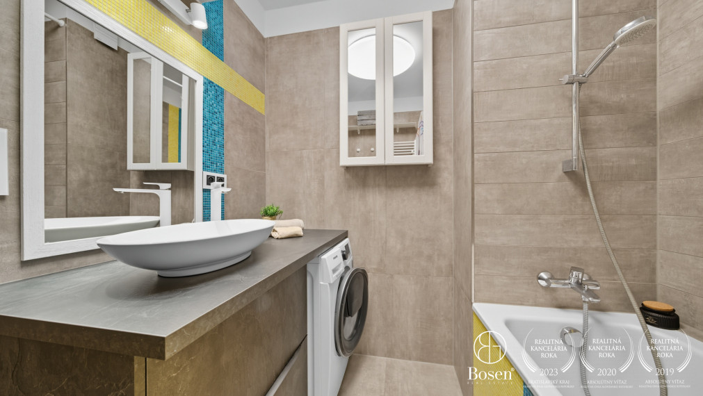 BOSEN | Kompletne zariadený 3 izb. byt, walk-in šatník, garážové státie, Ružinov, 67 m2