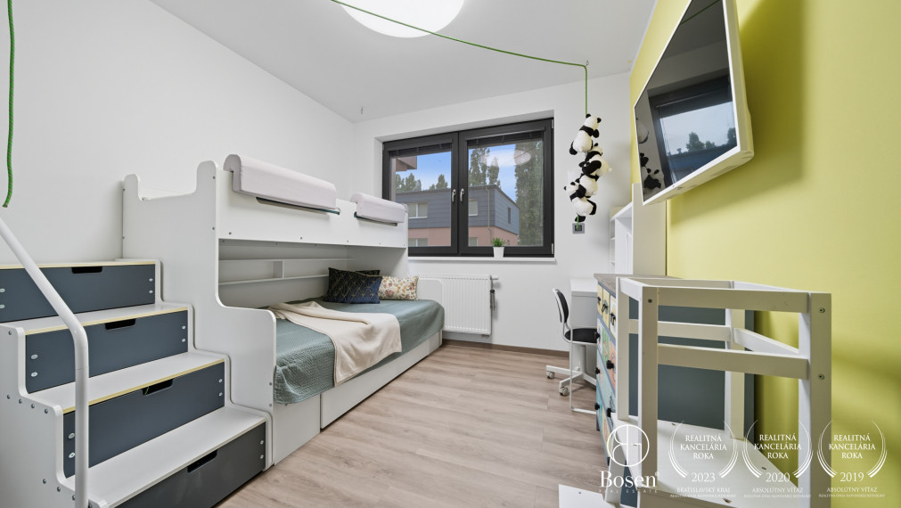 BOSEN | Kompletne zariadený 3 izb. byt, walk-in šatník, garážové státie, Ružinov, 67 m2