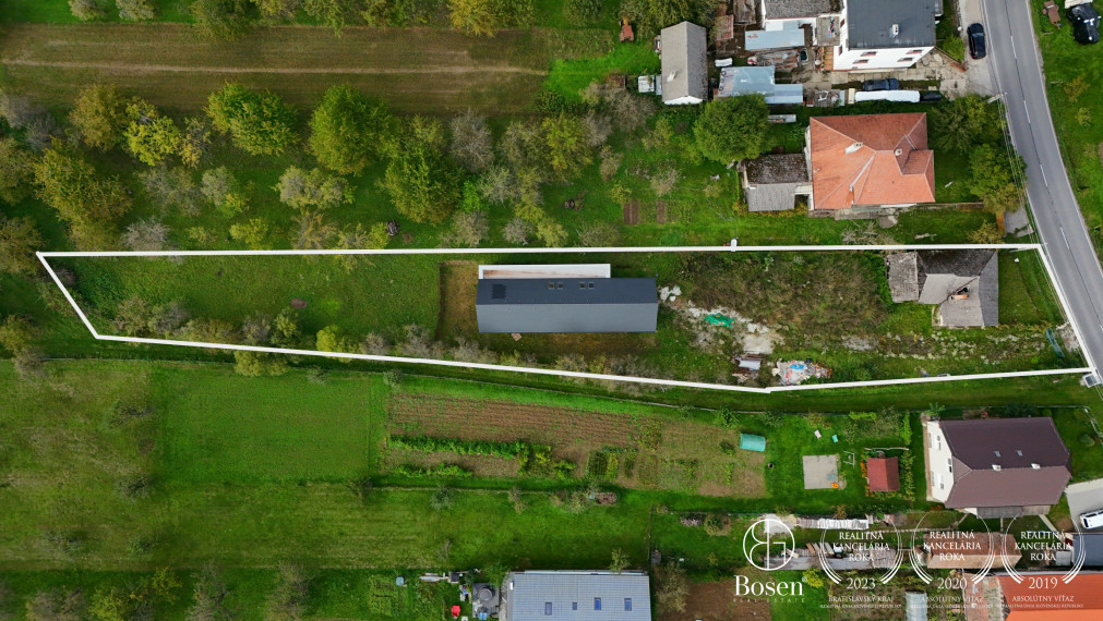 BOSEN | Na predaj rozostavaný dom s projektom, veľkou terasou a pozemkom 1875 m²