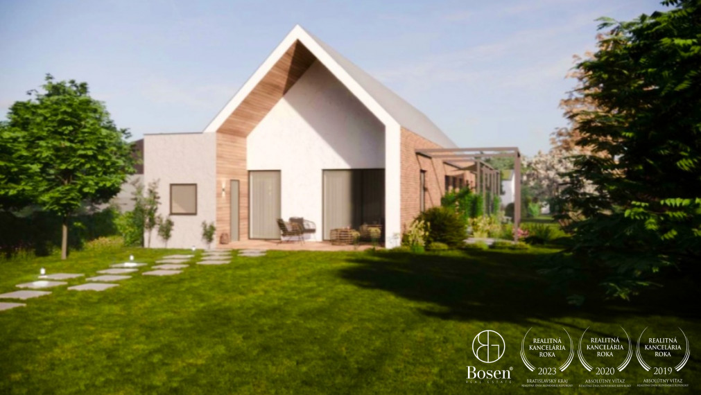 BOSEN | Na predaj rozostavaný dom s projektom, veľkou terasou a pozemkom 1875 m²