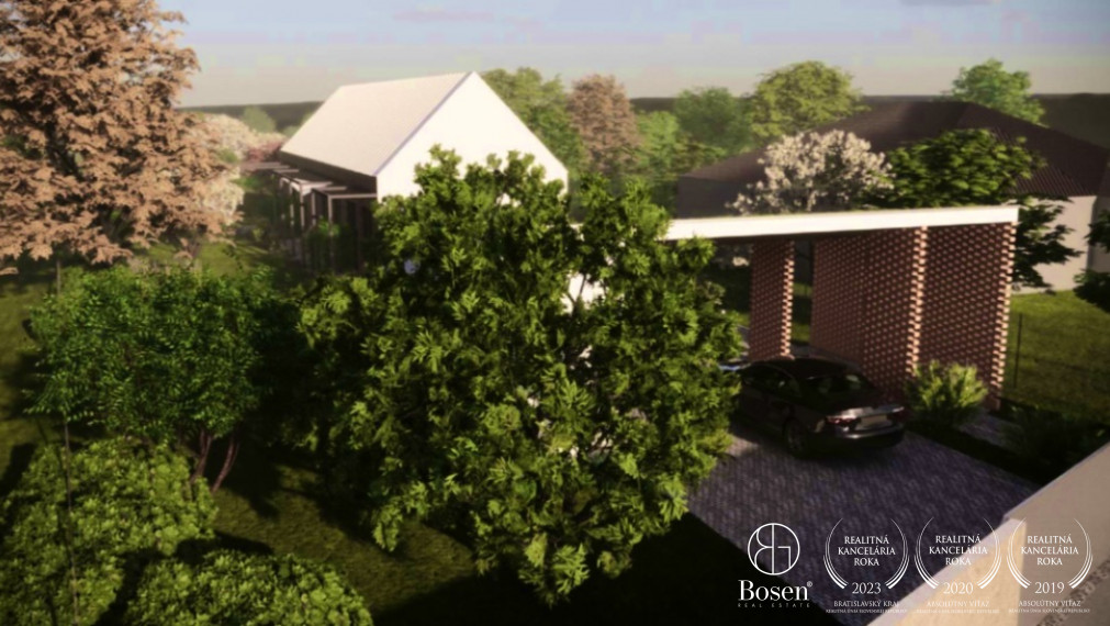 BOSEN | Na predaj rozostavaný dom s projektom, veľkou terasou a pozemkom 1875 m²