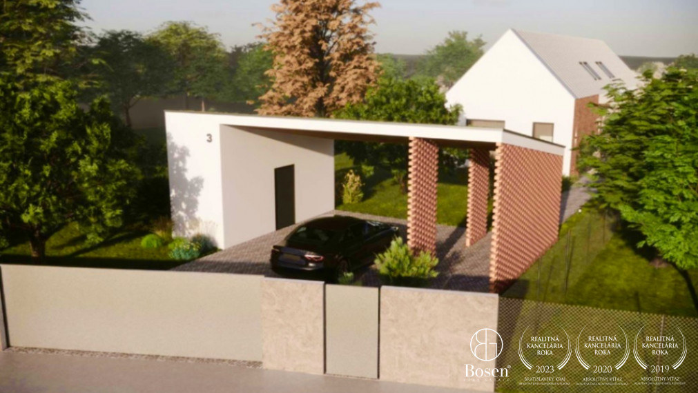 BOSEN | Na predaj rozostavaný dom s projektom, veľkou terasou a pozemkom 1875 m²