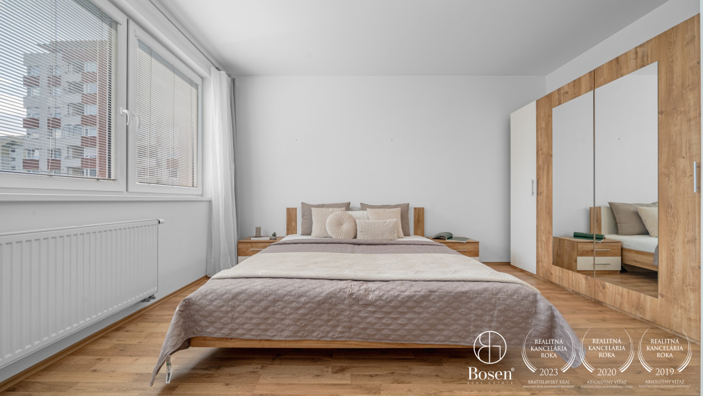 BOSEN | 3 izbový zariadený byt  s garážovým státím - Perla Ružinova