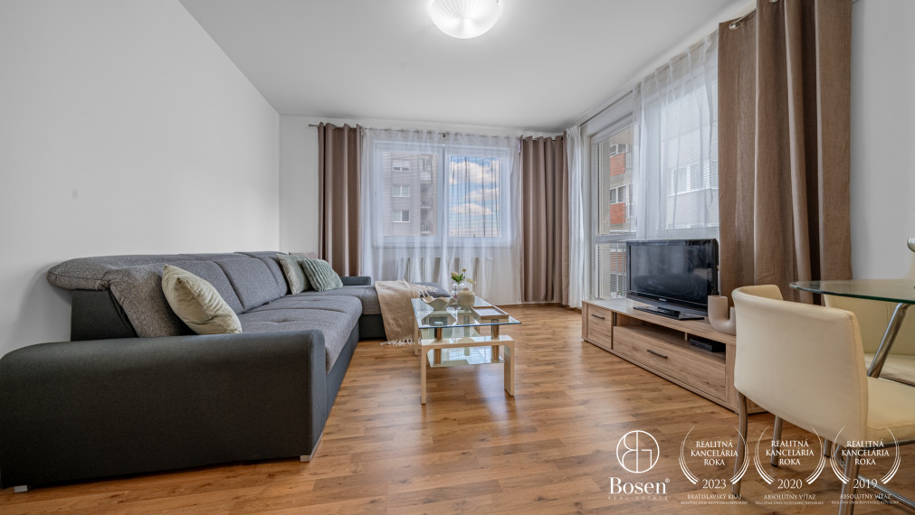 BOSEN | 3 izbový zariadený byt  s garážovým státím - Perla Ružinova