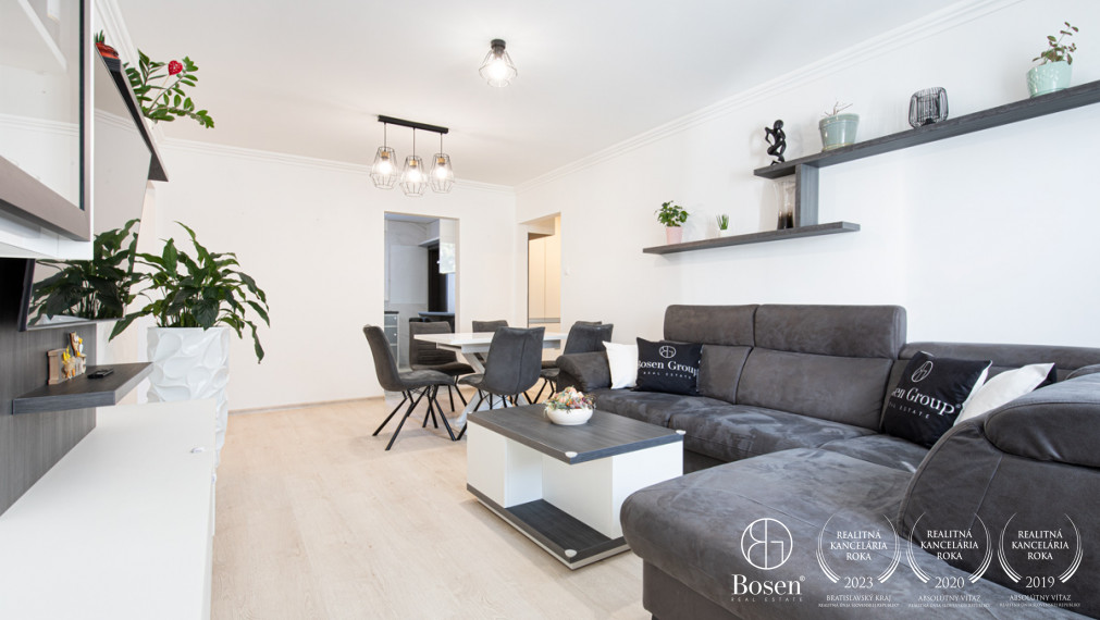 BOSEN | Predaj priestranného 4-izbového bytu po kompletnej rekonštrukcii – Dunajská Streda, ul. Boriny