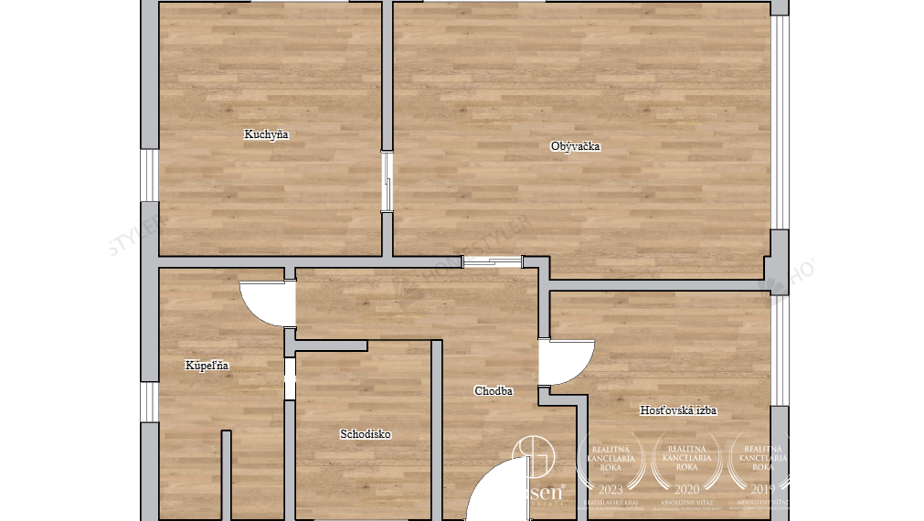 REZERVOANÉ - BOSEN | 5i pasívny drevodom s terasou, Lozorno
