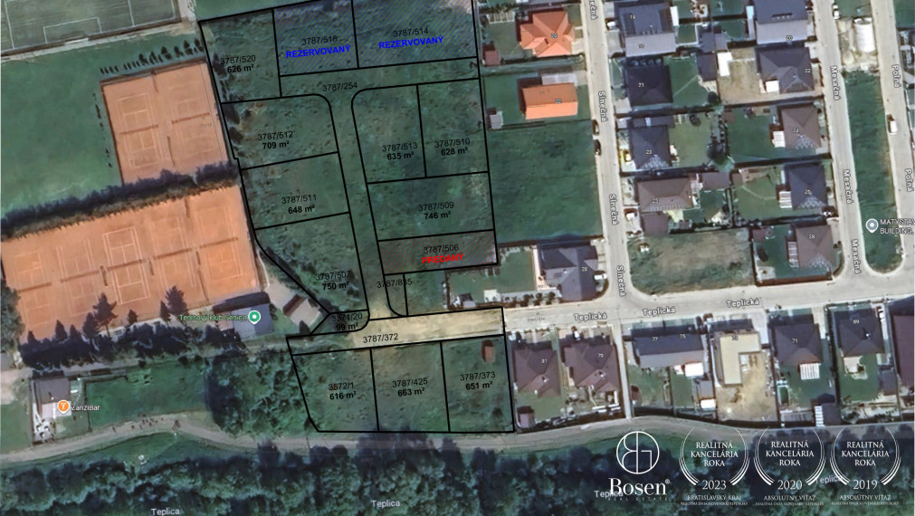 BOSEN | Stavebný pozemok pre rodinný dom, Senica, časť Sotiná - Mlyny, od 616 m2