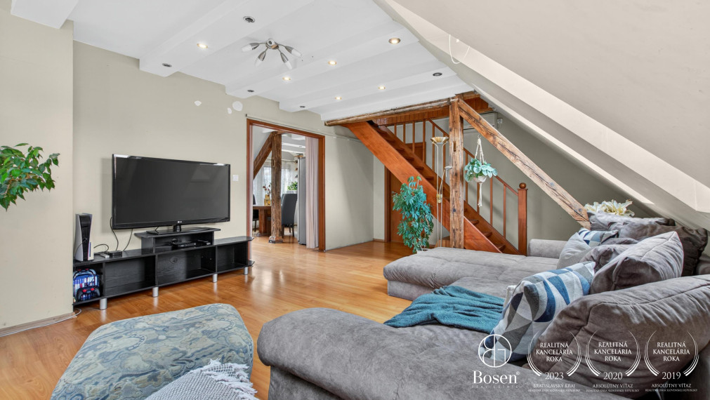 BOSEN | Priestranný 2 izbový byt s podkrovím, 119 m2, Nové Mesto - Bratislava