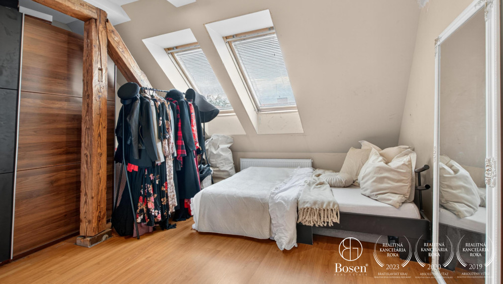 BOSEN | Priestranný 2 izbový byt s podkrovím, 119 m2, Nové Mesto - Bratislava