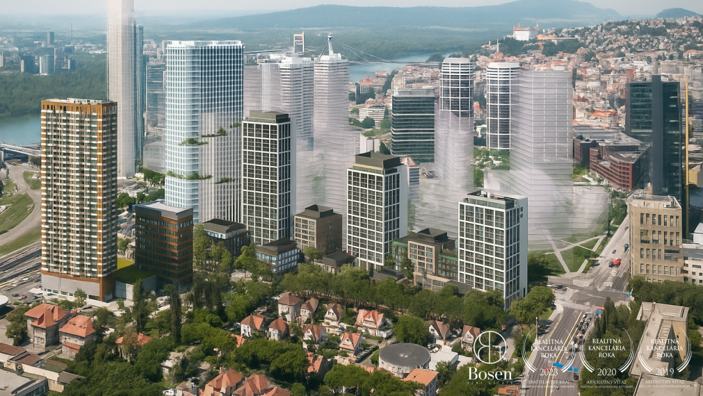 BOSEN | 3-izbový byt v prémiovom projekte DownTown Yards, Bratislava