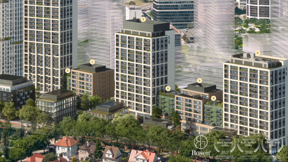 BOSEN | 2- izbový byt v prémiovom projekte DownTown Yards, Bratislava