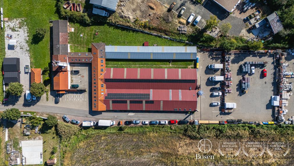 BOSEN | Skladová hala 334 m2, parkovanie, Záhorská Bystrica