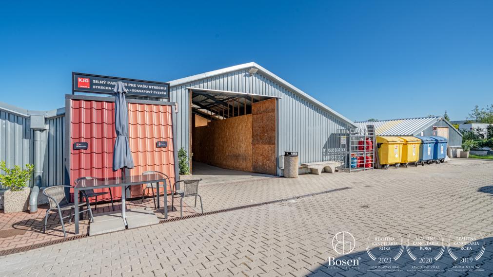 BOSEN | Skladová hala 585 m2, vstavaná kancelária, parkovanie, Záhorská Bystrica