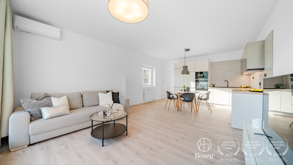 BOSEN | Priestranný 4 izbový byt s veľkou terasou a výhľadom na Devínsku Kobylu, Devínska Nová Ves, 160.88 m2