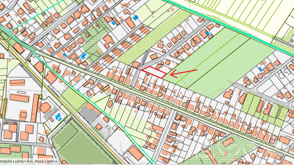 BOSEN | Stavebný pozemok- výstavba samostatného domu, RD s dvoma bytovými jednotkami
