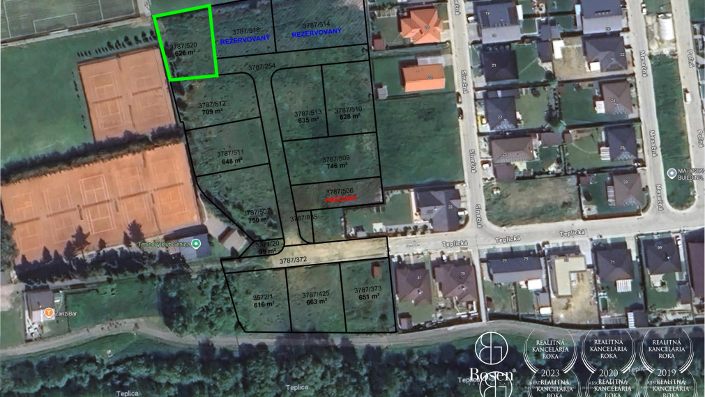 BOSEN | Stavebný pozemok pre rodinný dom, Senica, časť Sotiná - Mlyny, 626 m2