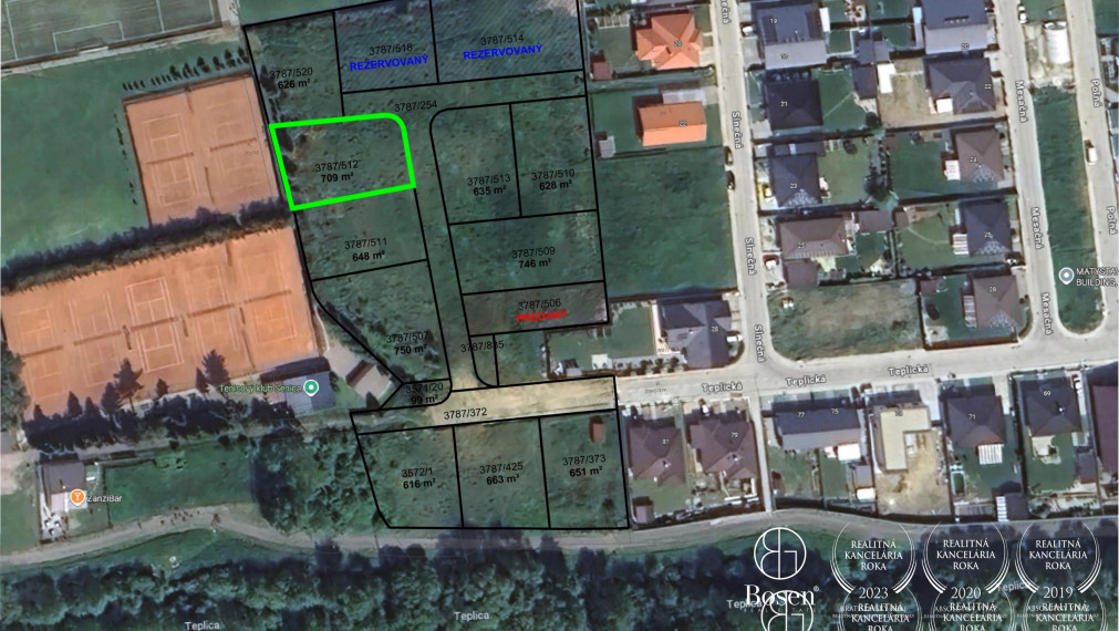 BOSEN | Stavebný pozemok pre rodinný dom, Senica, časť Sotiná - Mlyny, 709 m2