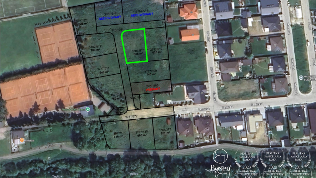BOSEN | Stavebný pozemok pre rodinný dom, Senica, časť Sotiná - Mlyny, 635 m2