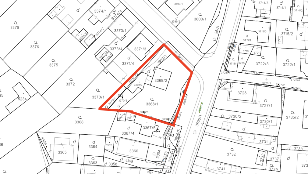 BOSEN I Pozemok so starým domom s krásnym výhľadom, Ružomberok, Baničné - Jelence, 1247m2