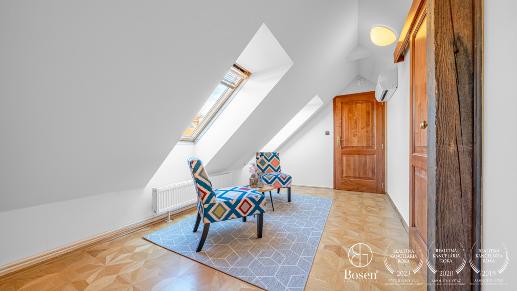 BOSEN | 5-room attic apartment with an exceptional atmosphere in the Esterházy Palace, Panská Street, Bratislava, 228 m²