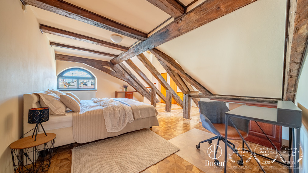BOSEN | 5-room attic apartment with an exceptional atmosphere in the Esterházy Palace, Panská Street, Bratislava, 228 m²