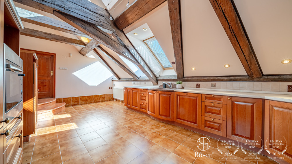 BOSEN | 5-room attic apartment with an exceptional atmosphere in the Esterházy Palace, Panská Street, Bratislava, 228 m²
