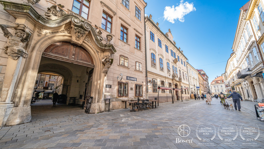 BOSEN | 5-room attic apartment with an exceptional atmosphere in the Esterházy Palace, Panská Street, Bratislava, 228 m²